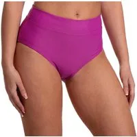 Aquarti Bikini-Hose Unterteil High Waist mit Umschlagbund