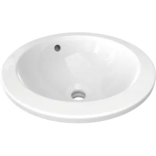 Ideal Standard Connect Einbau Waschtisch E505101 38 cm, weiss, ohne Hahnloch, mit Überlauf