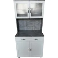 HTI-Line Hochschrank Küchenbuffet Blanca (Stück, 1-St., 1x Schrank Blanca, ohne Dekoration) Küchenschrank Hochschrank