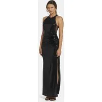 Nicowa Abendkleid LUCAWIA (1-tlg) aus Hotfix-Jersey Paillettenstoff