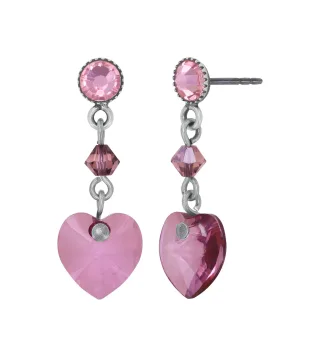 konplott - Ohrringe - Hearts For Us pink