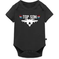 Spreadshirt Kurzarmbody Top Son Vater Sohn Partnerlook Kurzarm Tages Baby Body (1-tlg)