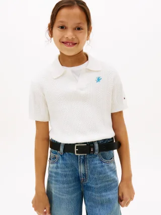 CROCHET STITCH TOP Ivory Silk - Gr. - 14