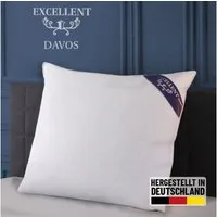 Excellent 3-Kammer-Kopfkissen Davos, mit 100% Gänsedaunen in den Außenkammern gefüllt