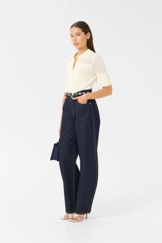 Kurzarm-Bluse GZmagny Kurzarm-Bluse Slim fit white