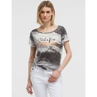 SOCCX Rundhalsshirt mit Seitenschlitze