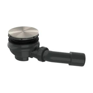 hansgrohe AXOR Staro Komplettset 42542800 Ablaufgarnitur für Duschwanne, Edelstahl Finish