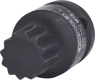 KS Tools 1/2" Kraft-Bit-Stecknuss XZN,kurz - 515.1175