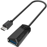 Hama USB OTG Adapter, USB-C Stecker, USB-Buchse 3.2 Generation 1,5 Gbit/s USB-Adapter USB-C zu USB Typ A, 10 cm