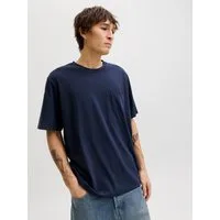Jack & Jones Kurzarmshirt JJEDOVER SLUB TEE SS NOOS Baumwollmischung, relaxed fit