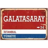 Jungengel Wandbild Galatasaray 20x30cm Istanbild Wandposter 34 Wandbehänge GS 1905, Galatasaray, Vintage, Retro & Nostalgie, Fan-Liebling, Oldschool Schild zum Stadion