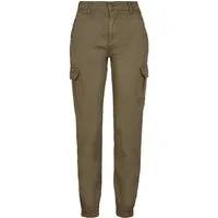 URBAN CLASSICS Cargohose Urban Classics Damen Ladies High Waist Cargo Pants (1-tlg)