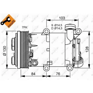 NRF Klimakompressor Ford C-Max Focus Transit