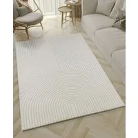 the carpet Teppich Everest Hoch-Tief-Struktur, rechteckig, Höhe: 14 mm, Wohnzimmer Teppich, hohe Flordichte, 3D-Effekt, weiche Oberfläche