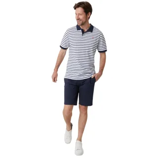 Saltwell - "Crail" Poloshirt für Herren (Marine/Weiß)