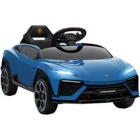 AIYAPLAY Elektro-Kinderauto 12V Kinder Elektroauto mit 2,4 GHz Fernbedienung, 2 Motor, Belastbarkeit 25 kg, (1-tlg), mit Hupe, LED, Musik, Sanftstart, für 3–6 Jahre Kinder, Blau