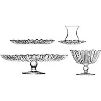 Pasabahce Servier-Set Aurora, Glas, (20-tlg), 20-teiliges, ideal für Tee- & Kaffeerunden
