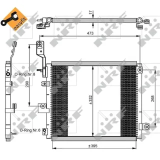 NRF Klimakondensator Hyundai Atos 350047
