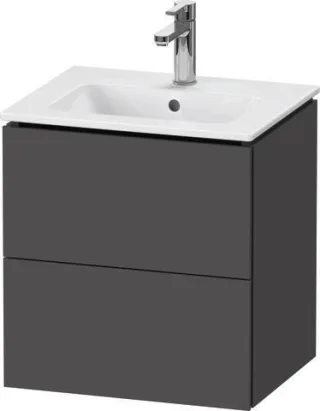 Duravit L-Cube Waschtischunterbau wandhängend Graphit Matt 520x421x550 mm - LC621804949 LC621804949