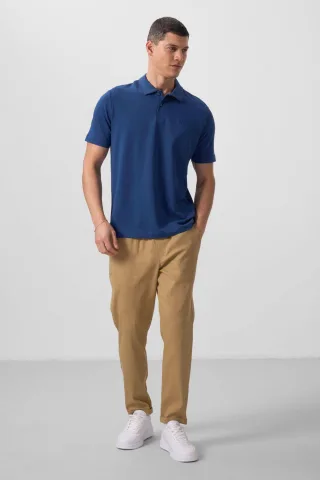 Herren Chinos mit geradem Bein aus Gabardine