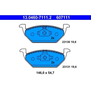 ATE Bremsbel?ge vorne Audi A1 A3 Seat Ibiza III Skoda VW Polo