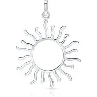 Unique Kettenanhänger Silberne Sonne SP0712