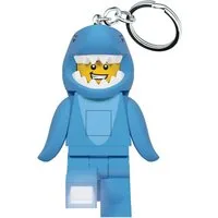 LEGO® Schlüsselanhänger Iconic Shark Suit Guy Schlüsselanhänger mit LED-Taschenlampe