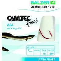 Balzer Aalhaken Balzer Camtec Aalhaken 60cm rot - 10 gebundene Angelhaken