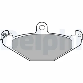 Delphi Bremsbel?ge hinten Chrysler Lotus Renault