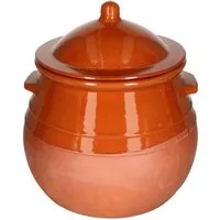 MamboCat Vorratsglas Stewpot 8L Tontopf mit Deckel - 12971, Steingut