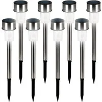 monzana LED Solarleuchte, Solarlampe, 8er Set Solarlampen für Draußen mit Erdspiess Wetterfest Balkon Außen