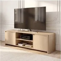 en.casa TV-Schrank »Takranmaa« mit 2 Türen 150 x 40 x 50 cm Eicheoptik