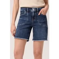 STREET ONE STUDIO Comfort-fit-Jeans mit ausgefranstem Hosensaum