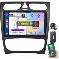 ESSGOO Für Mercedes Benz C-Klasse W203 W209 Android 15 Carplay Autoradio Navigationsgerät
