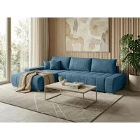 Beautysofa Ecksofa Draco L mit Schlaffunktion, in pflegeleichten Stoffen, Bettkasten
