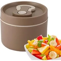 Agger Thermoschüssel Thermobehälter für Essen 520ml, Warmhaltebehälter aus Edelstahl, mit Löffel und Deckel