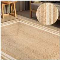HANSE Home Teppich Looma Juteteppich, rechteckig, Höhe: 7 mm, Handgewebt, Jute Naturteppich, Boho, Wohnzimmer, Schlafzimmer