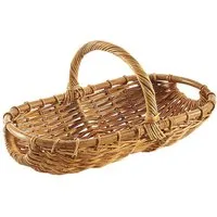 Kobolo Einkaufskorb Erntekorb Korb - geflochtenes Rattan - lacak, 25 l