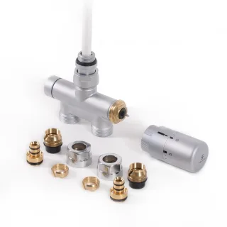 Terma Set Lanzen-Thermostat-Verbunddurchgangsventil 50mm CYLINDER GZ 1/2"-Ø16x2, Ø15 , WRZT5G7-ST, WRZT5G7-ST