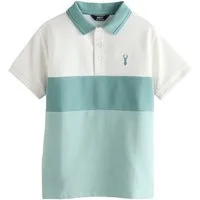 Next Poloshirt Strukturiertes Poloshirt mit Blockfarben (1-tlg)