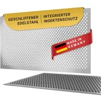 DeinLichtschacht Lichtschachtabdeckung Edelstahl mit Insektenschutz - in verschiedenen Größen und Muster, (Rostfrei, Begehbar & Langlebig), Perfekt für jeden Kellerschacht
