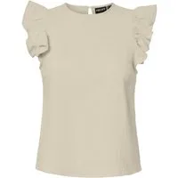 pieces Kurzarmshirt PCSASTINA SL O-NECK TOP WVN MSA BC