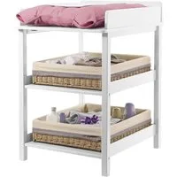 vertbaudet Wickeltisch Babyzimmer Wickeltisch MADISON mit 2 Ablagen