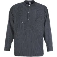 modAS Langarmhemd 8009 Unisex Fischerhemd Basic Line - Finkenwerder Hemd gestreift Baumwolle