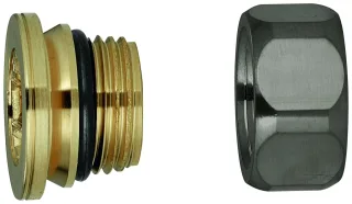 GROHE Anschlussverschraubung 45044 1/2" hard graphite gebürstet, 45044AL0 45044AL0