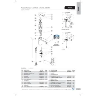 Ideal Standard Griffhebel STRADA, kpl., Multiport, F960872AA Chrom
