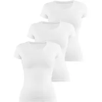 Janice Kurzarmshirt 3 x Damen T-Shirt Nysa Figurbetontes Shirt aus Baumwolle