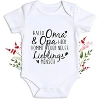 Amari Shirtbody Babybody zum Schwangerschaft verkünden für Oma und Opa