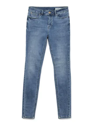 VERO MODA - VMFLASH MR SKINNY JEANS LI347 GA NOOS Medium Blue Denim - Gr. - 32