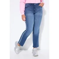 Angel of Style Regular-fit-Jeans Jeans Straight Fit Seitenstreifen 5-Pocket